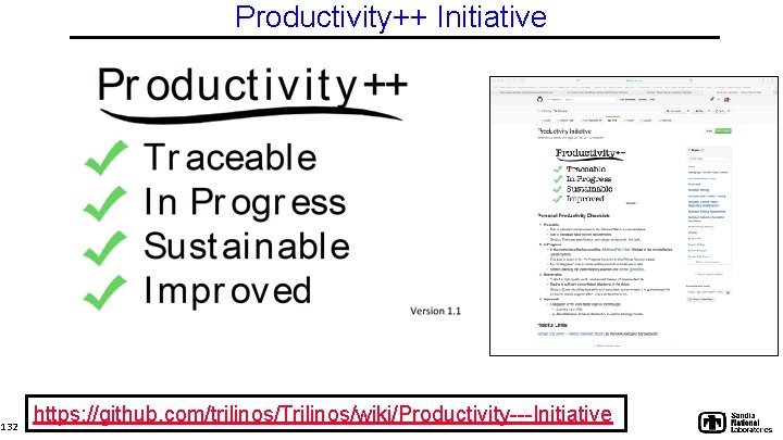 Productivity++ Initiative 132 https: //github. com/trilinos/Trilinos/wiki/Productivity---Initiative 