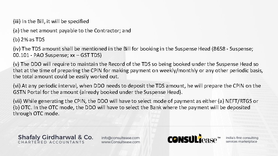 (iii) In the Bill, it will be specified (a) the net amount payable to (iii) In the Bill, it will be specified (a) the net amount payable to
