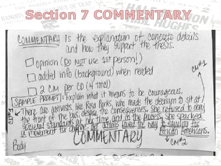 Section 7 COMMENTARY 