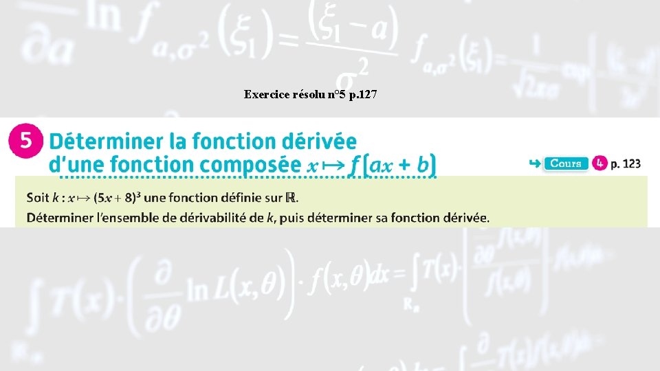 Exercice résolu n° 5 p. 127 