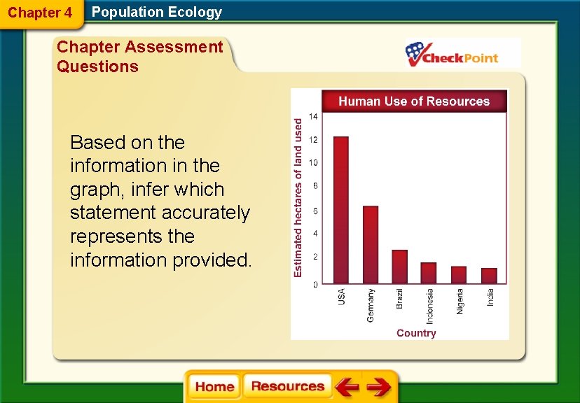 Chapter 4 Population Ecology Chapter Assessment Questions Based on the information in the graph,