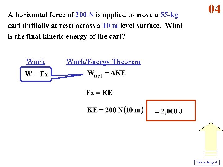 A horizontal force of 200 N is applied to move a 55 -kg cart