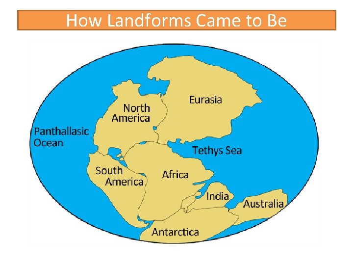 How Landforms Came to Be 