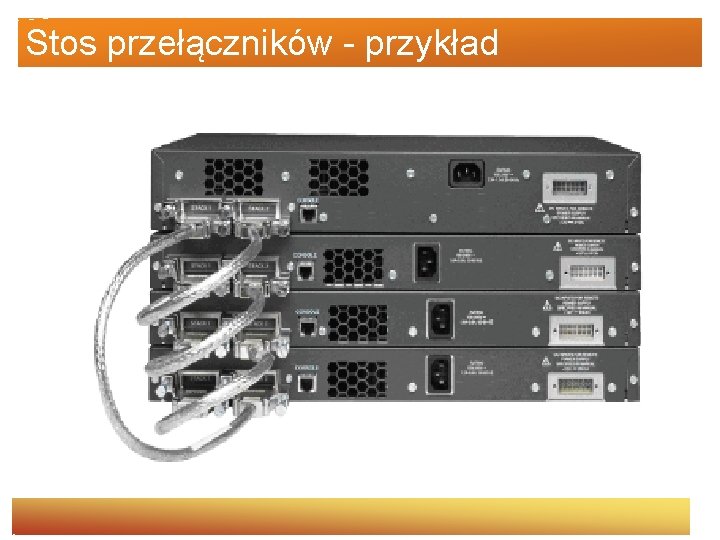 Stos przełączników - przykład 