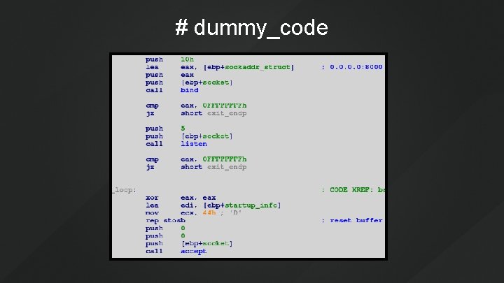 # dummy_code 