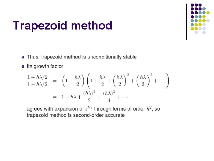 Trapezoid method 