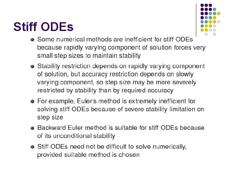 Stiff ODEs 