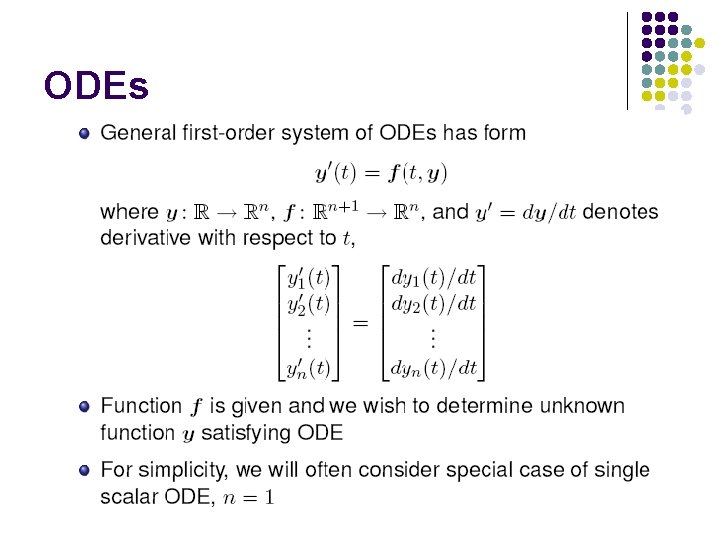 ODEs 