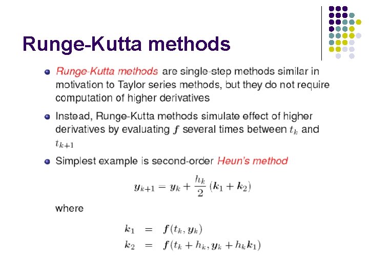 Runge-Kutta methods 