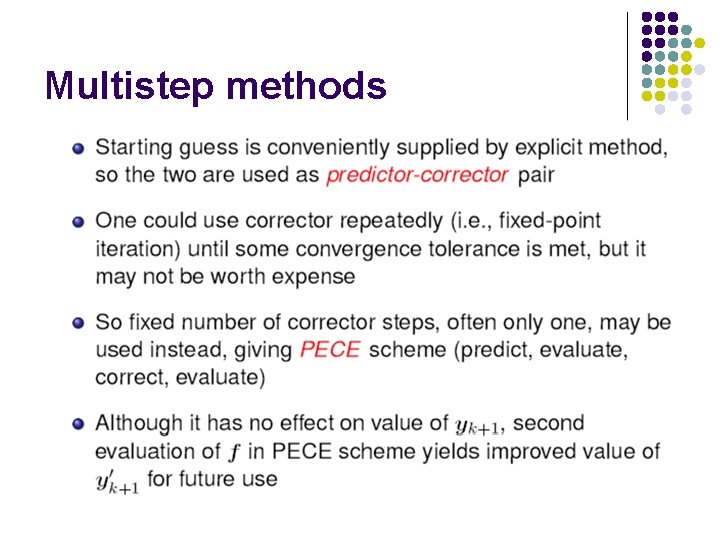 Multistep methods 