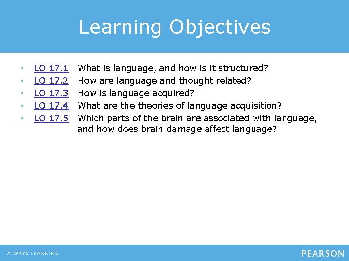 Learning Objectives • • • LO LO LO 17. 1 17. 2 17. 3 Learning Objectives • • • LO LO LO 17. 1 17. 2 17. 3