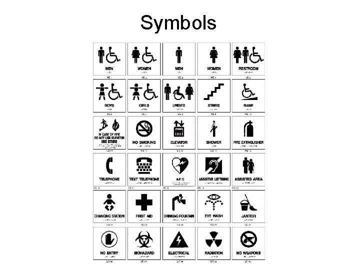 Symbols 