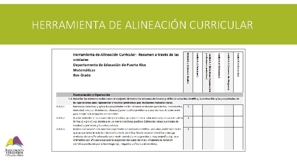 HERRAMIENTA DE ALINEACIÓN CURRICULAR 