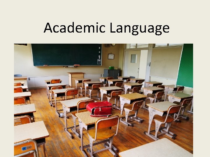 Acamdic Language Academic Language What is it The language associated