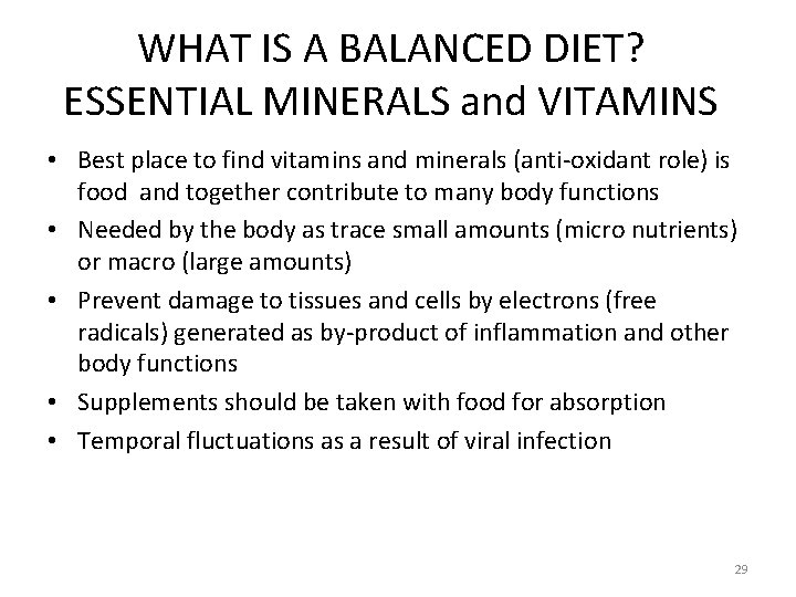 WHAT IS A BALANCED DIET? ESSENTIAL MINERALS and VITAMINS • Best place to find WHAT IS A BALANCED DIET? ESSENTIAL MINERALS and VITAMINS • Best place to find