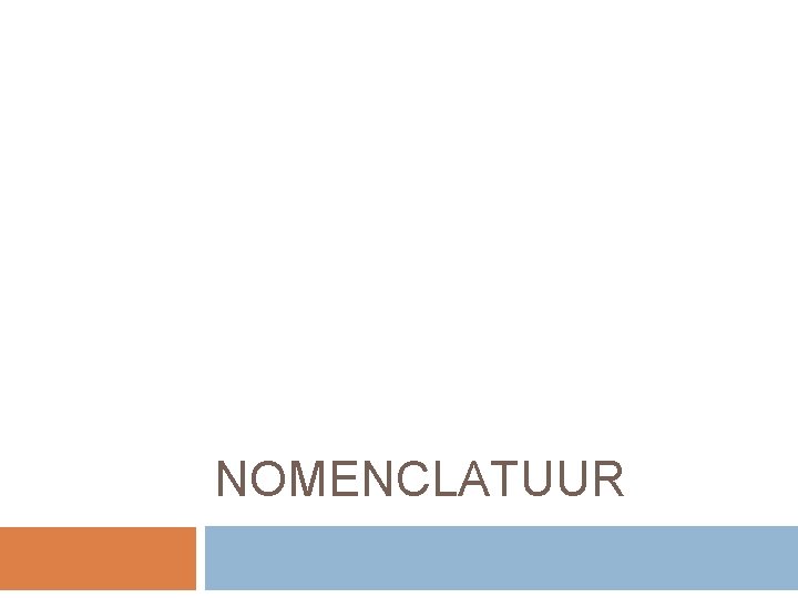 NOMENCLATUUR 