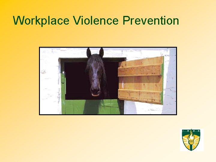 Workplace Violence Prevention 