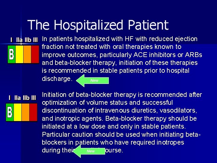 The Hospitalized Patient In patients hospitalized with HF with reduced ejection fraction not treated