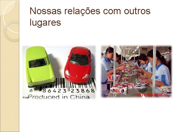 Nossas relações com outros lugares 