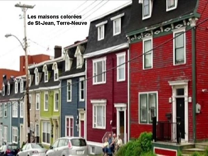 Les maisons colorées de St-Jean, Terre-Neuve 