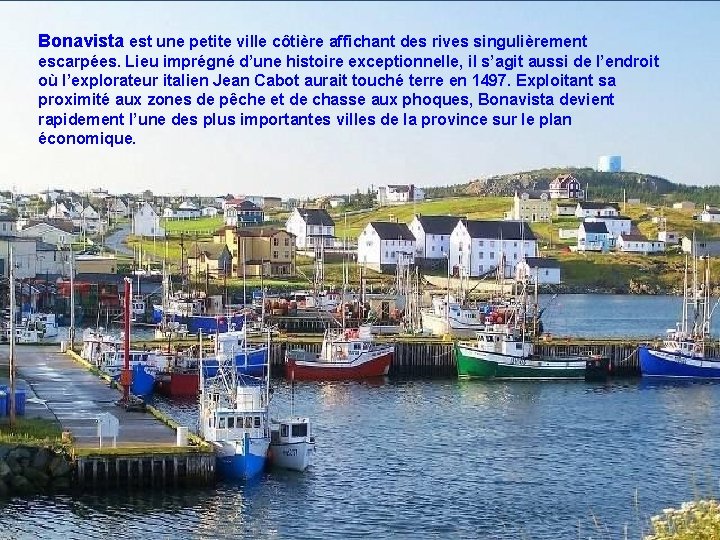 Bonavista est une petite ville côtière affichant des rives singulièrement escarpées. Lieu imprégné d’une