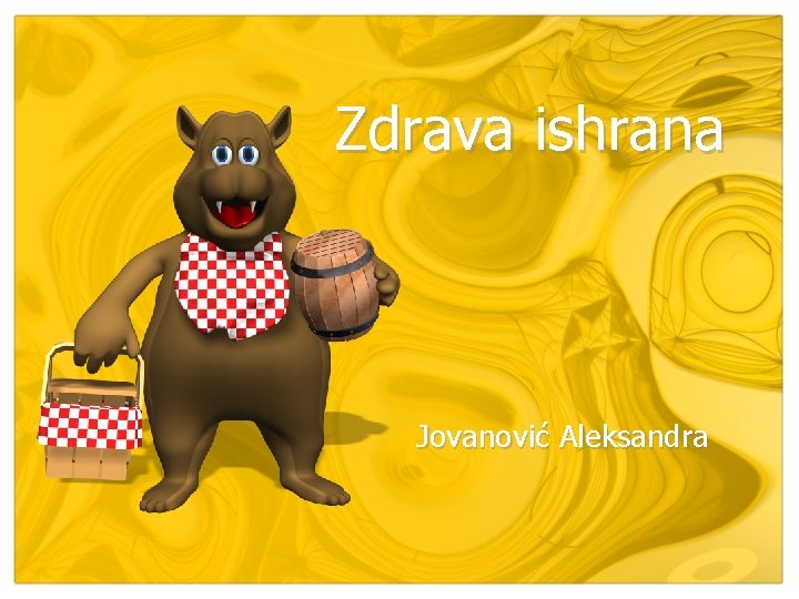 Zdrava ishrana Jovanović Aleksandra 