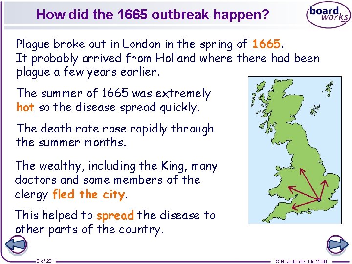 The Great Plague 1665 1 of 23 Boardworks