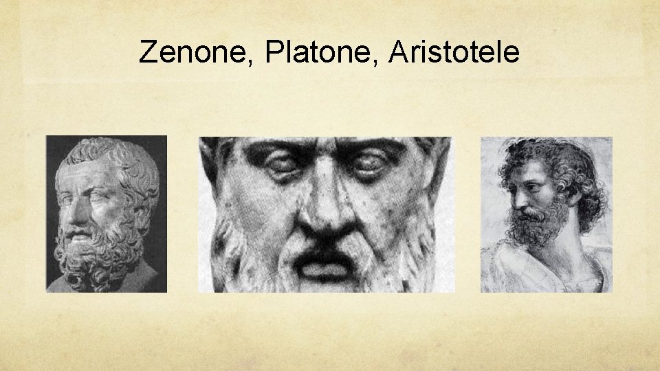 Zenone, Platone, Aristotele 