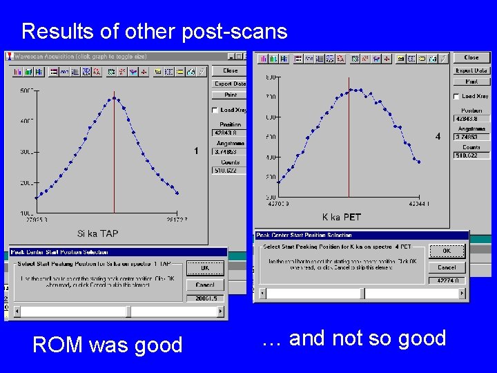 Results of other post-scans ROM was good … and not so good 
