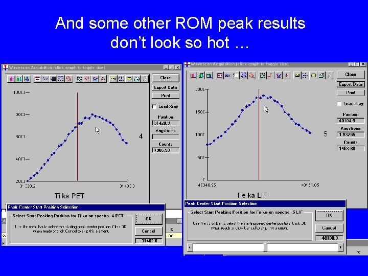 And some other ROM peak results don’t look so hot … 