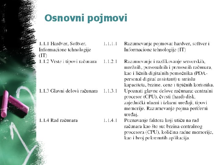 Osnovni pojmovi Osnovni pojmovi