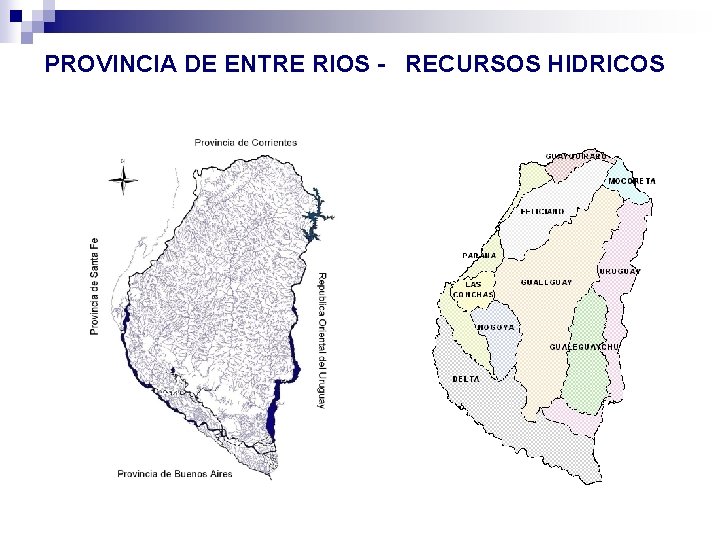 PROVINCIA DE ENTRE RIOS - RECURSOS HIDRICOS 