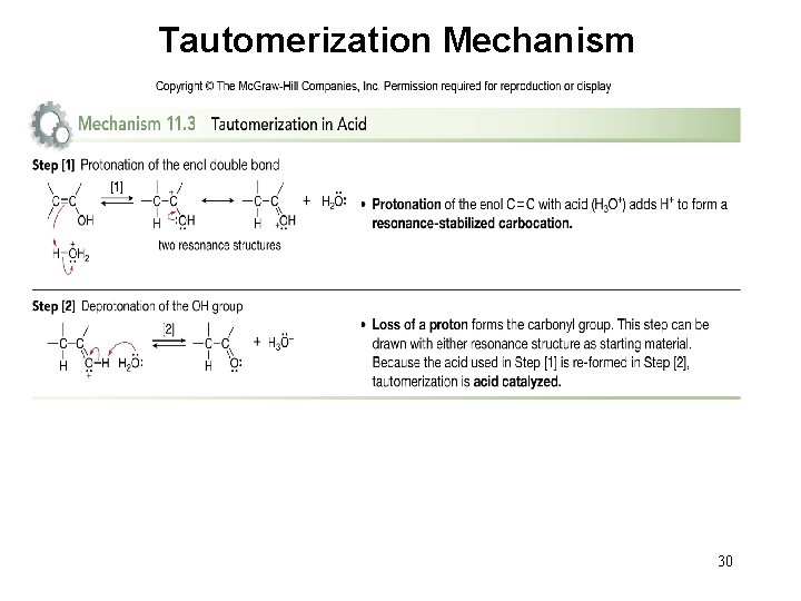 Tautomerization Mechanism 30 