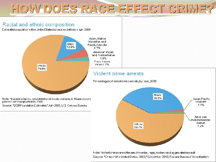 HOW DOES RACE EFFECT CRIME? 