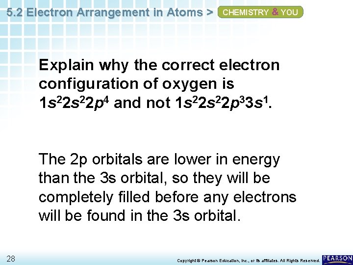5. 2 Electron Arrangement in Atoms > CHEMISTRY & YOU Explain why the correct