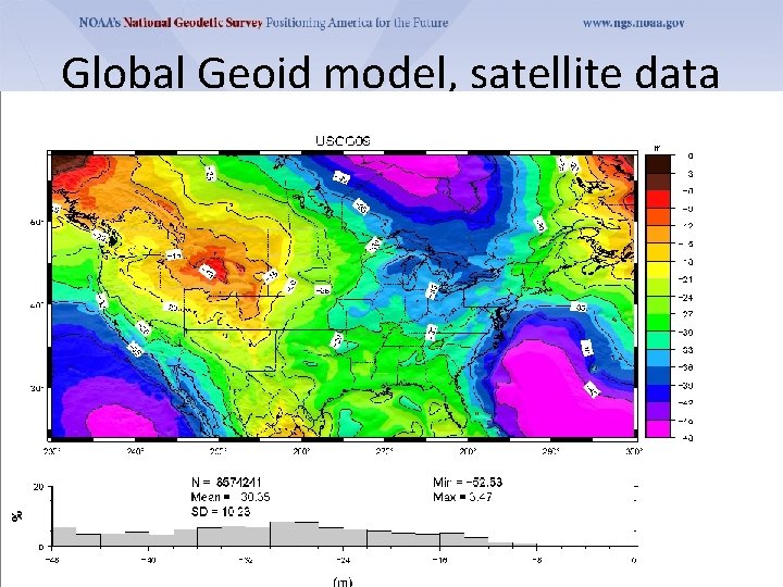 Global Geoid model, satellite data 6/13/2011 18 