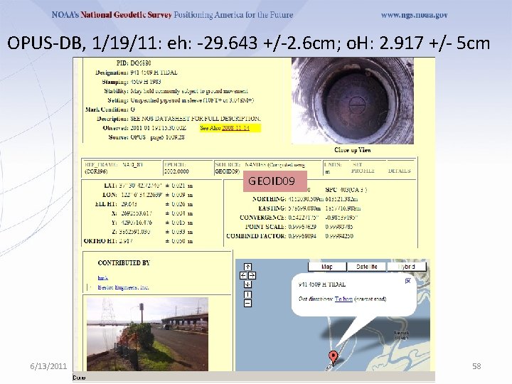 OPUS-DB, 1/19/11: eh: -29. 643 +/-2. 6 cm; o. H: 2. 917 +/- 5