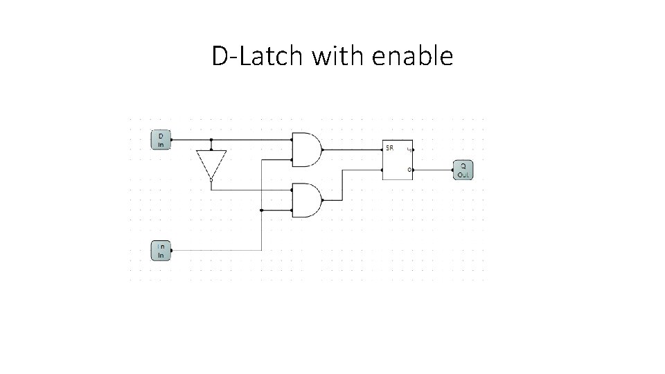 D-Latch with enable 