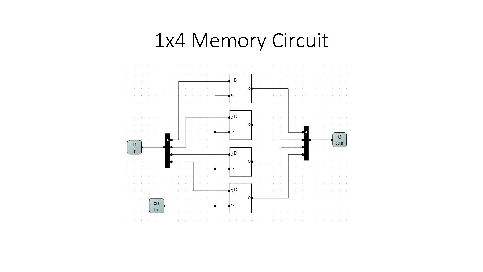 1 x 4 Memory Circuit 