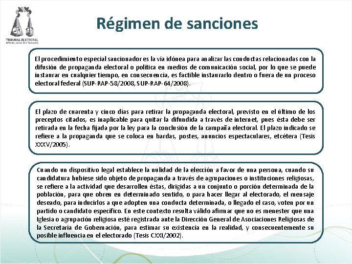 Régimen de sanciones El procedimiento especial sancionador es la vía idónea para analizar las