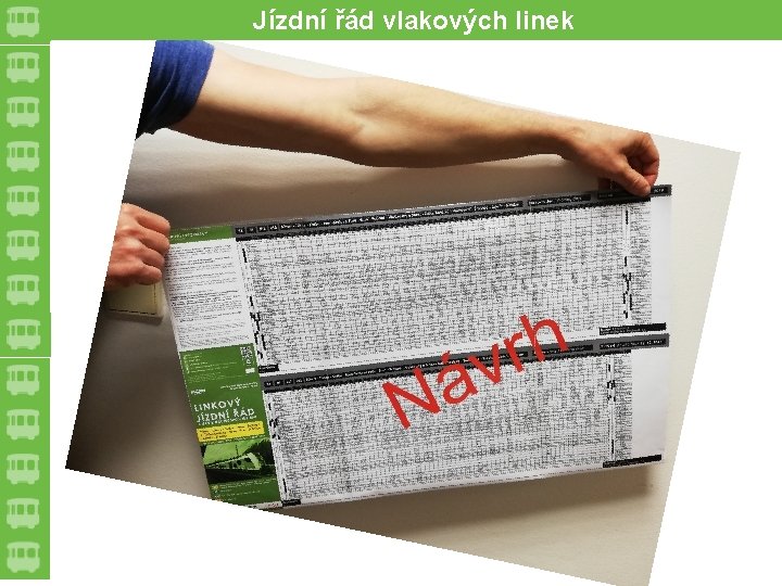 Jízdní řád vlakových linek 