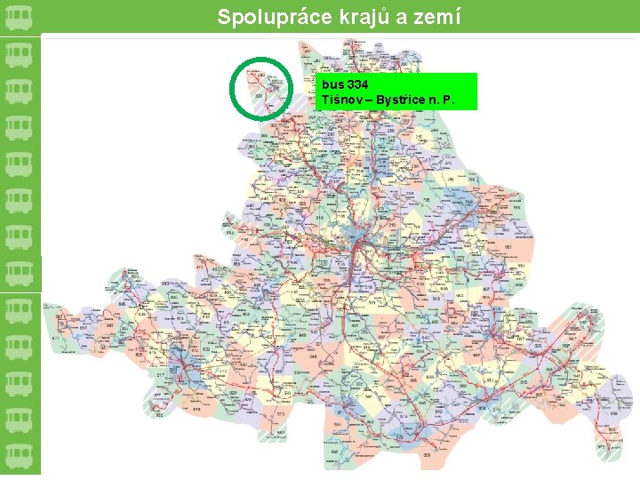 Spolupráce krajů a zemí bus 334 Tišnov – Bystřice n. P. 
