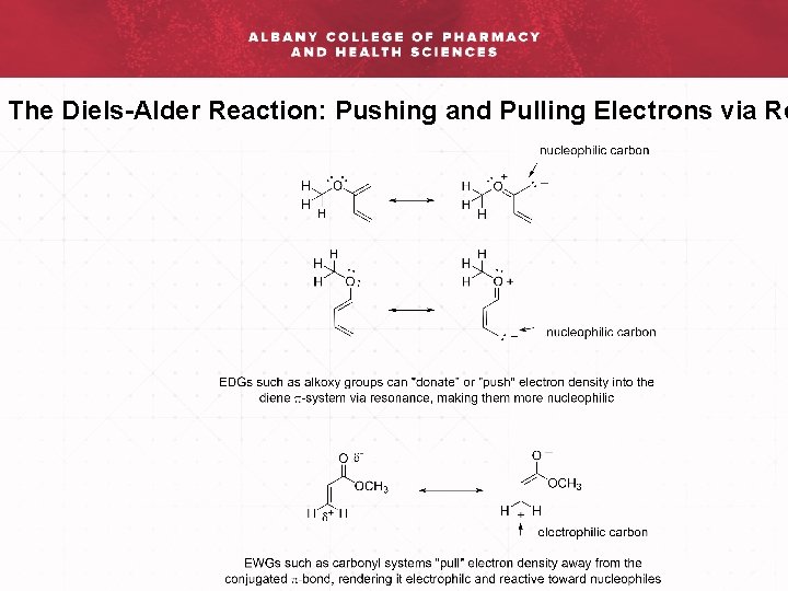 The Diels-Alder Reaction: Pushing and Pulling Electrons via Re 