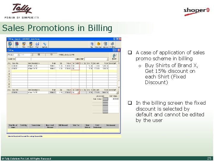 Sales Promotions in Billing q A case of application of sales promo scheme in