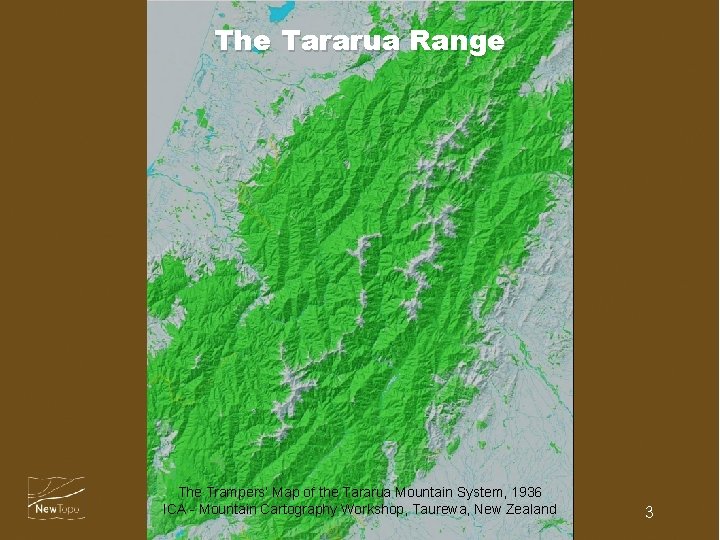 The Tararua Range The Trampers’ Map of the Tararua Mountain System, 1936 ICA -