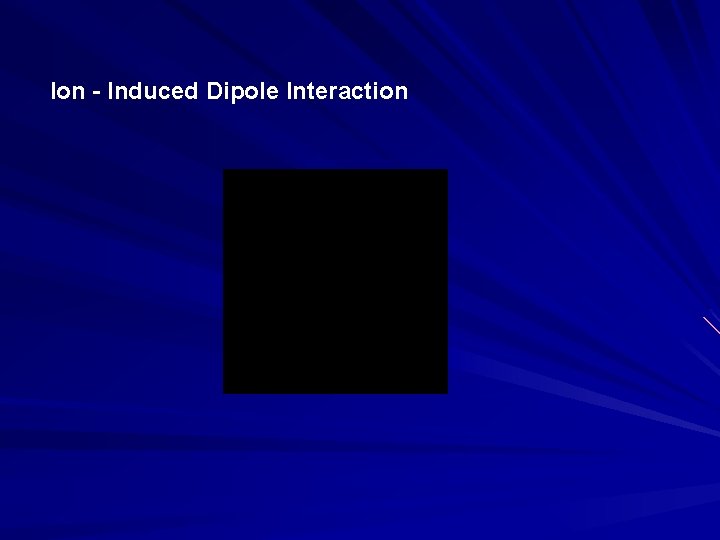 Ion - Induced Dipole Interaction 