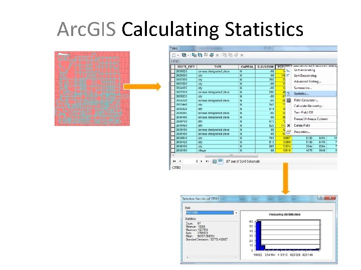 Arc. GIS Calculating Statistics 