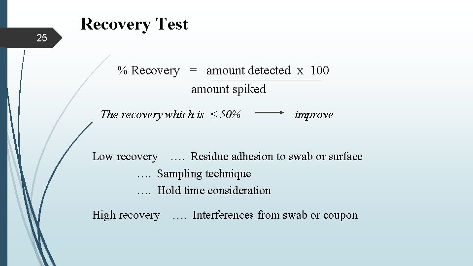 Recoverability Testing Presentation Outline 2 Regulations Regulatory Guidelines Guidance Reason