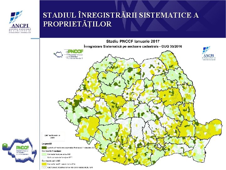 STADIUL ÎNREGISTRĂRII SISTEMATICE A PROPRIETĂȚILOR 