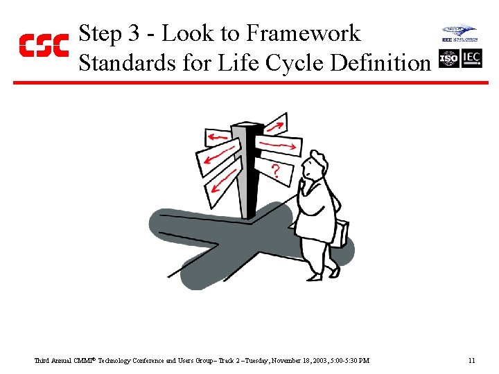 Step 3 - Look to Framework Standards for Life Cycle Definition Third Annual CMMI